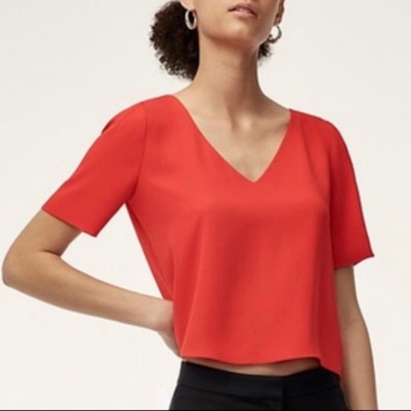 Red Babaton Randy Blouse - Picture 1 of 2